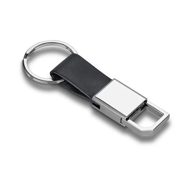 Chaveiro de Couro com Mosquetão Personalizado 