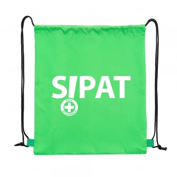 Mochila Saco em Poliéster Personalizada - 40,5 x 33,8 cm 