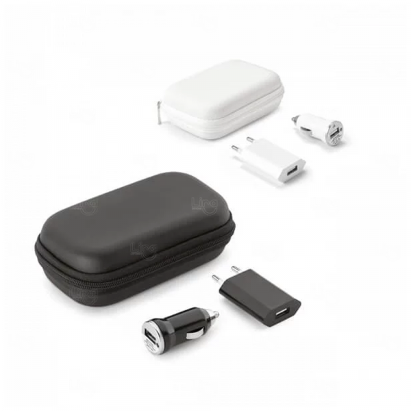 Kit Adaptadores USB com Bolsa EVA Personalizado 