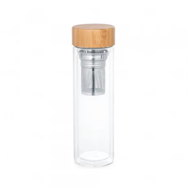 Garrafa de Vidro com Infusores Personalizada - 490ml 