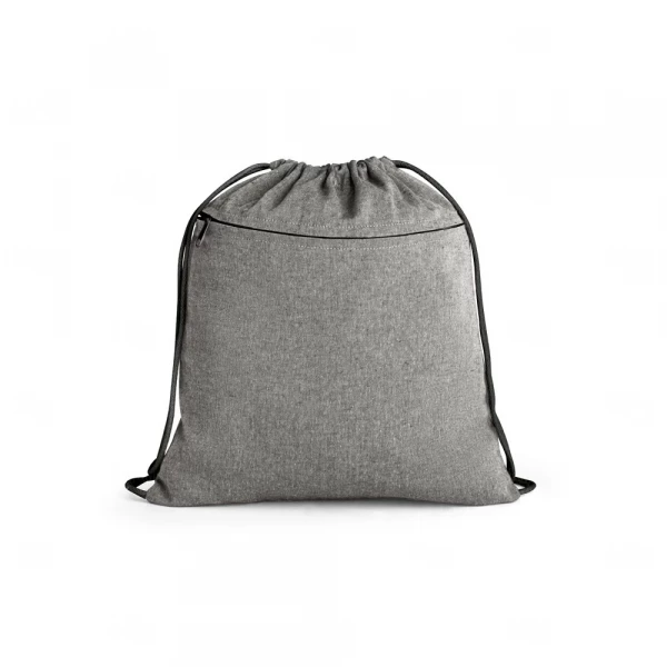 Sacochila com Bolso e Zíper Personalizada - 41 x 37 cm 
