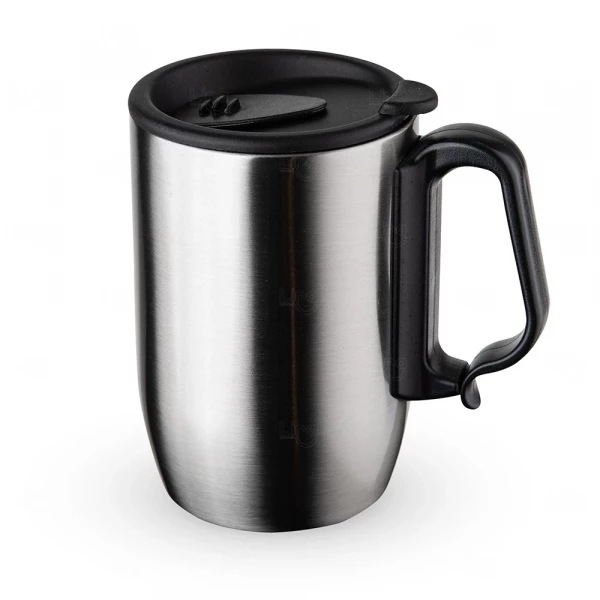 Caneca Isotérmica Inox 350ml com Tampa Personalizada 
