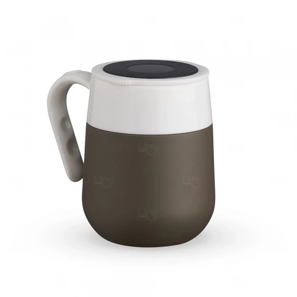 Caneca Térmica 500ml com Termômetro LED Personalizada 
