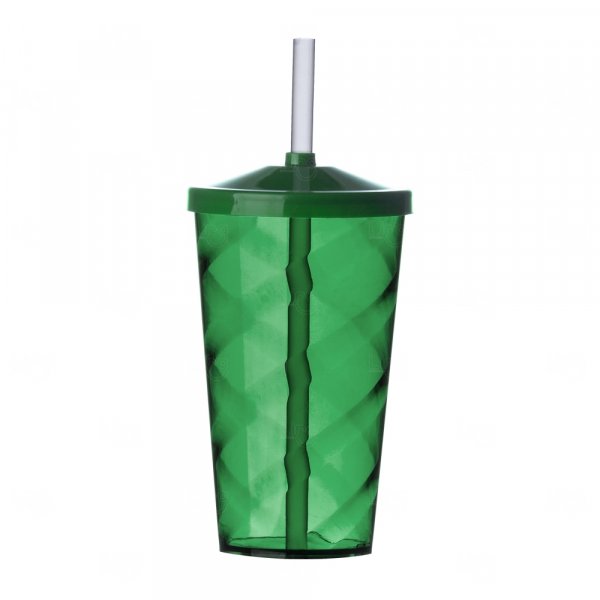 Copo Espiral 550 ml com Canudo Personalizado 