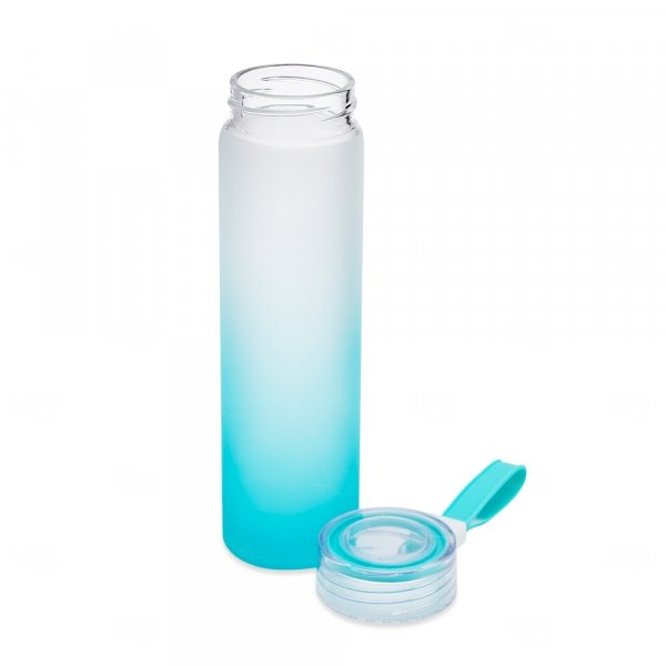 Garrafa de Vidro Jateada Personalizada - 450ml 