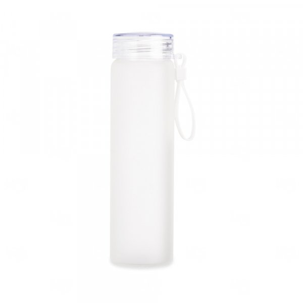 Garrafa de Vidro Jateada Personalizada - 450ml 