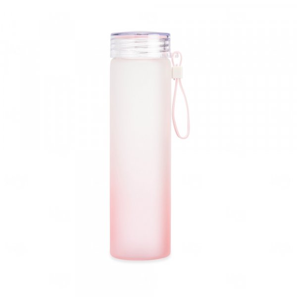 Garrafa de Vidro Jateada Personalizada - 450ml 