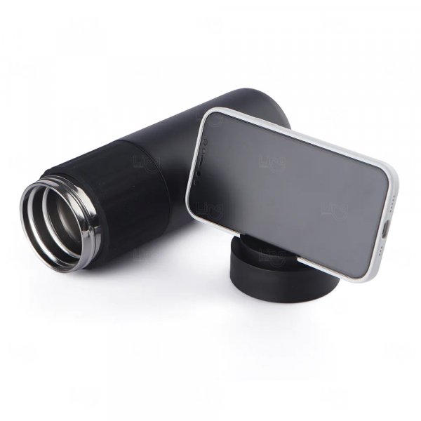 Garrafa Térmica Personalizada com Suporte para Celular - 500ml 
