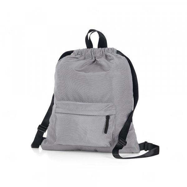 Sacochila com Bolso e Zíper Personalizada - 44 x 37 cm 