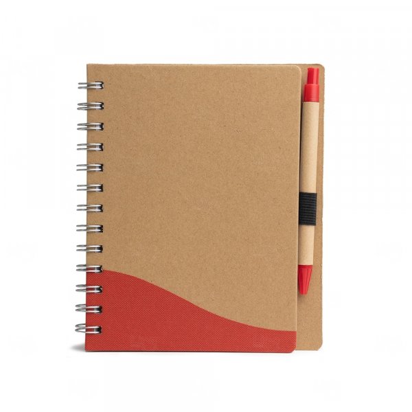 Caderno Ecológico com Caneta Personalizado - 18 x 14,6 cm 