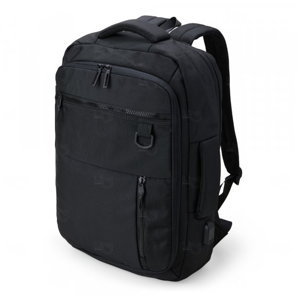 Mochila de Nylon 20L com USB Personalizada