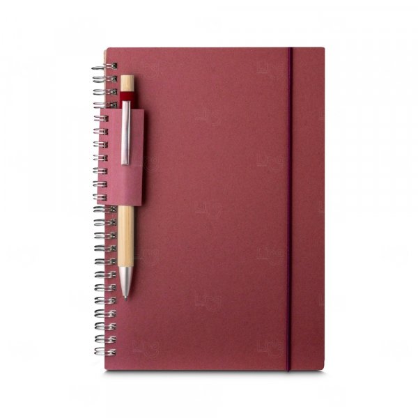Caderno A5 de Papel Reciclado Personalizado - 21 x 15 cm 