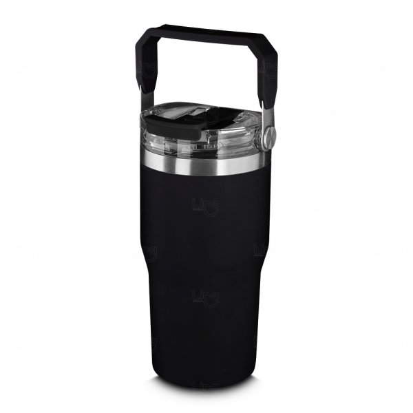 Copo Térmico Personalizado Inox 650ml com Tampa, Bico e Alça 