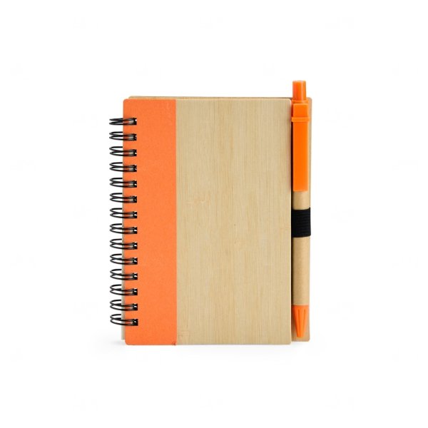 Caderno Ecológico com Caneta Personalizado - 10,5 x 13,5cm