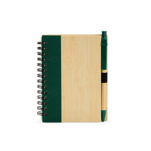 Caderno Ecológico com Caneta Personalizado - 10,5 x 13,5cm 