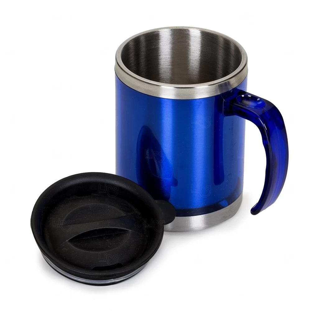 Caneca em Inox e Acrílico 400ml Personalizada 