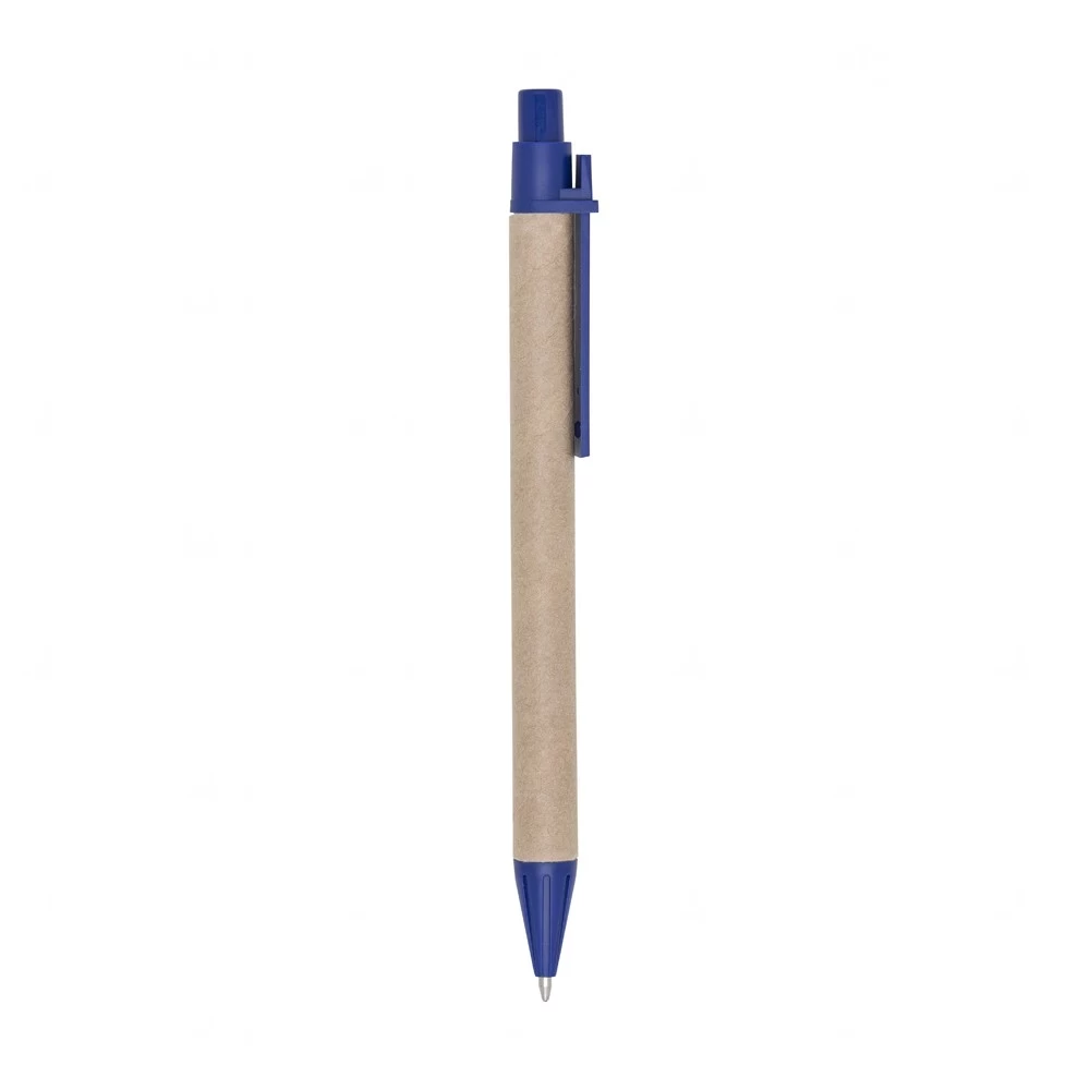 Caneta Ecológica de Papelão Personalizada Azul