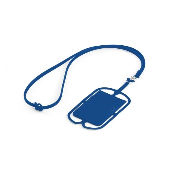 Cordão Porta Cartões e Salva Celular Personalizado Azul