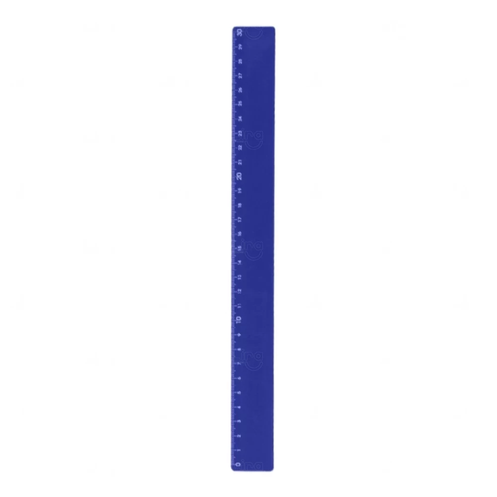 Régua Plastica Colorida 30 cm Personalizada Azul