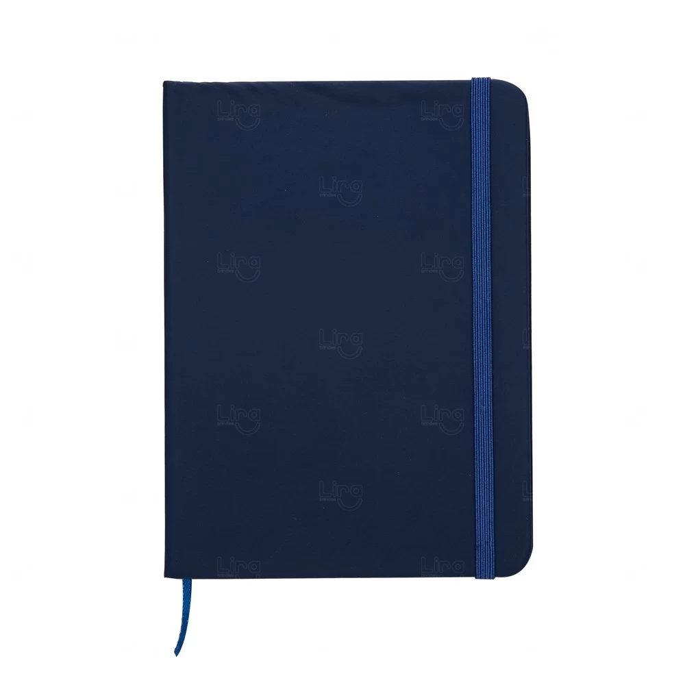 Moleskine Emborrachado Personalizado - 18,1 x 13,1 cm Azul Escuro