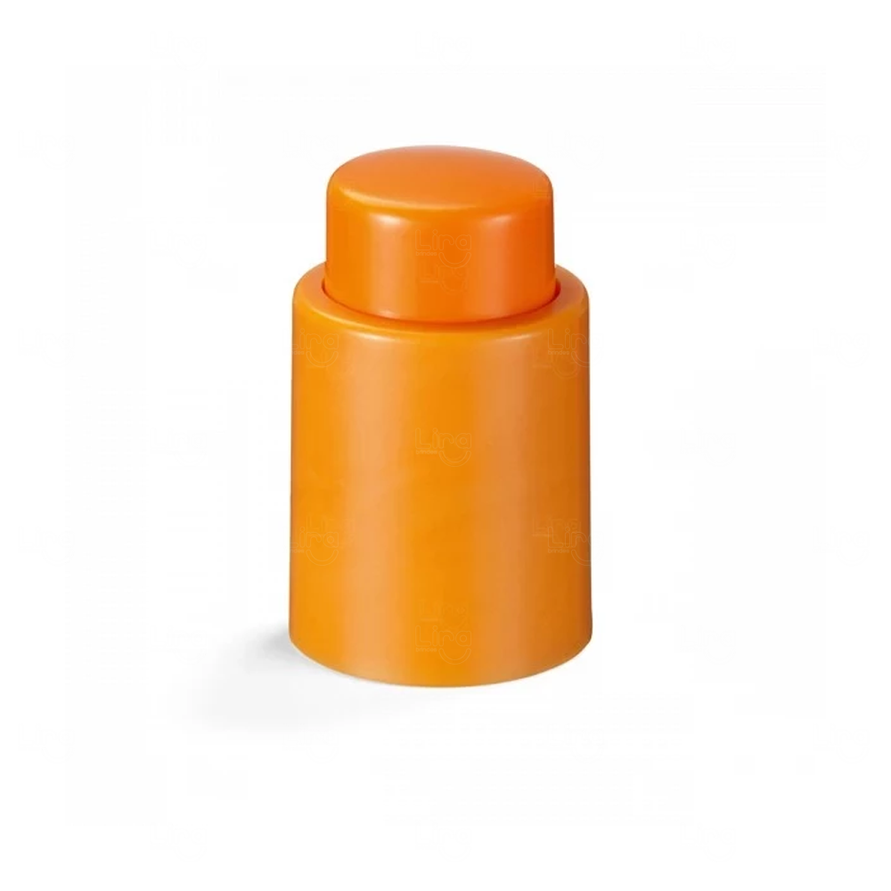 Rolha de Vácuo para Garrafa Personalizada Laranja