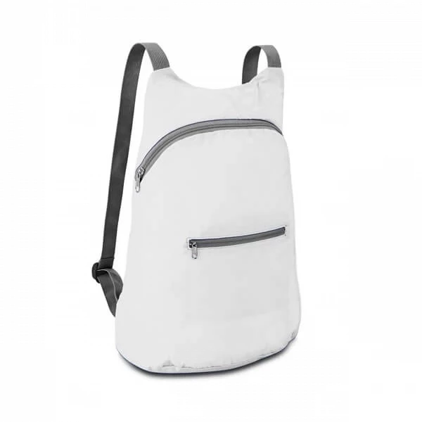 Mochila Dobrável 8 Litros Personalizada Branco