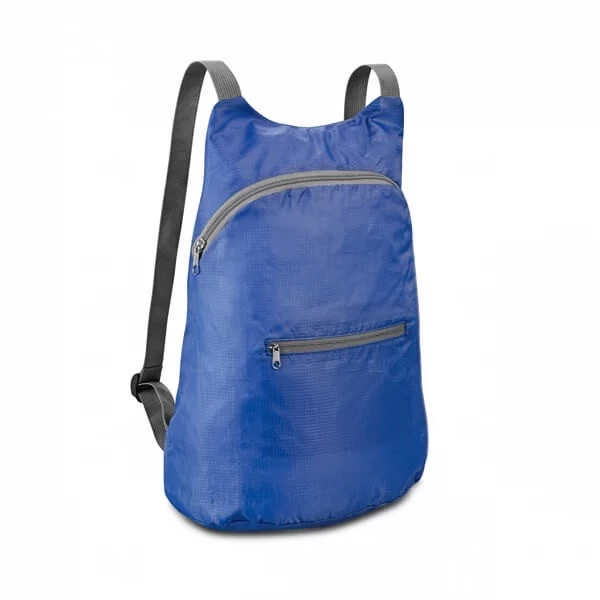 Mochila Dobrável 8 Litros Personalizada Azul