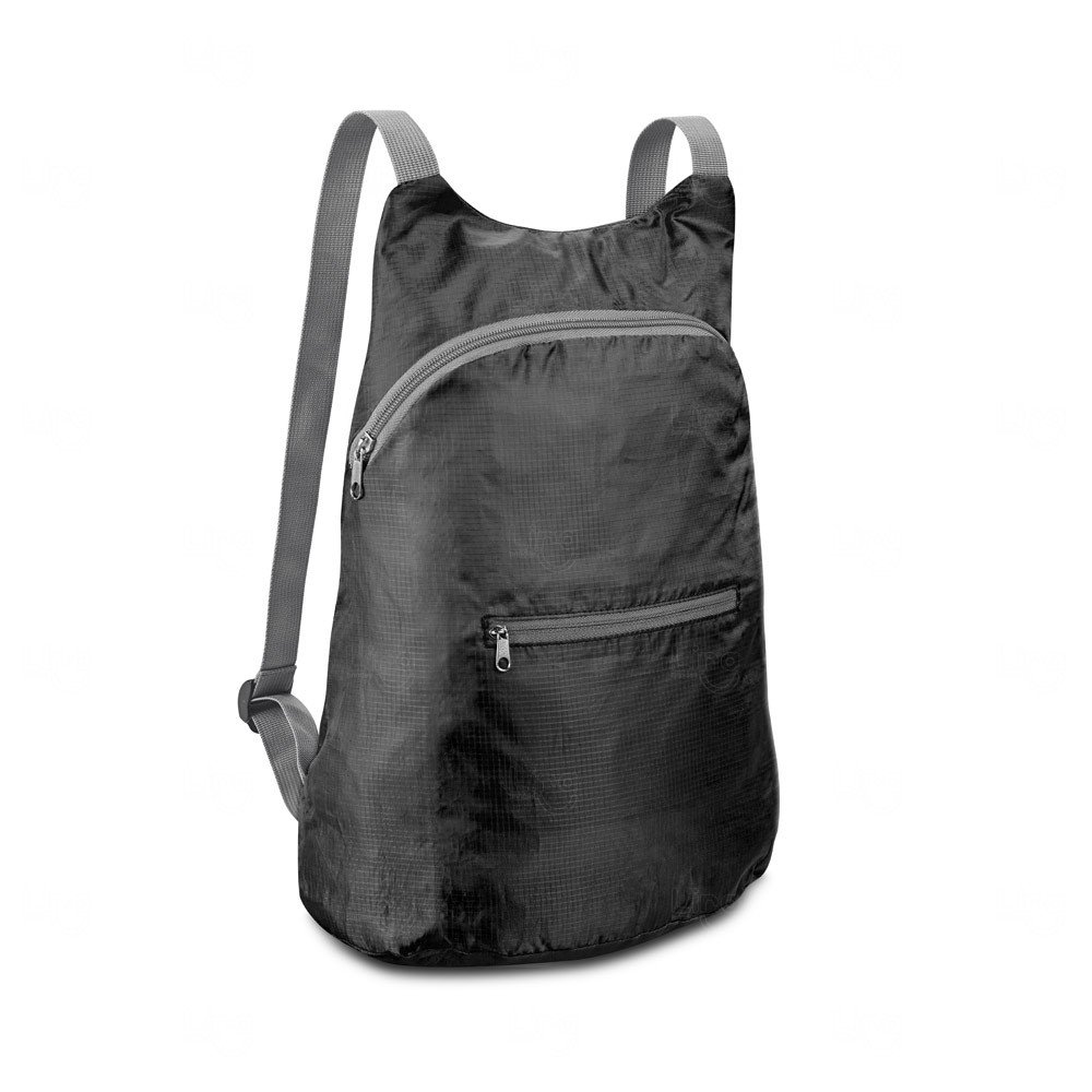 Mochila Dobrável 8 Litros Personalizada Preto