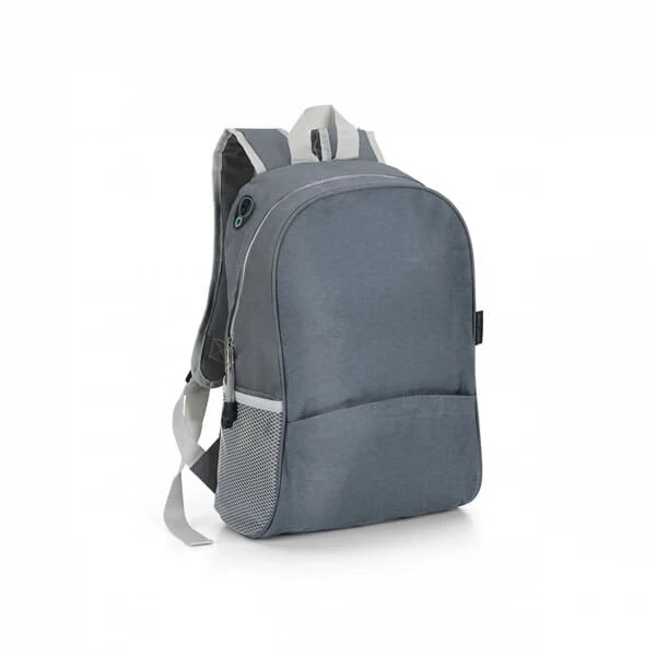 Mochila 12L com Saída para Fone de Ouvido Personalizada Cinza