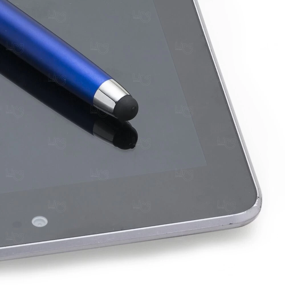 Caneta Plástica Touch com Grip Texturizado Personalizada 