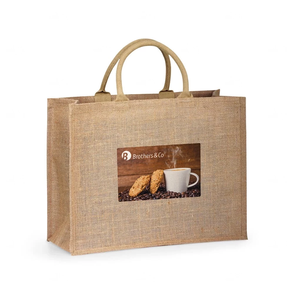 Sacola Ecológica em Juta Personalizada - 43 x 34 cm 