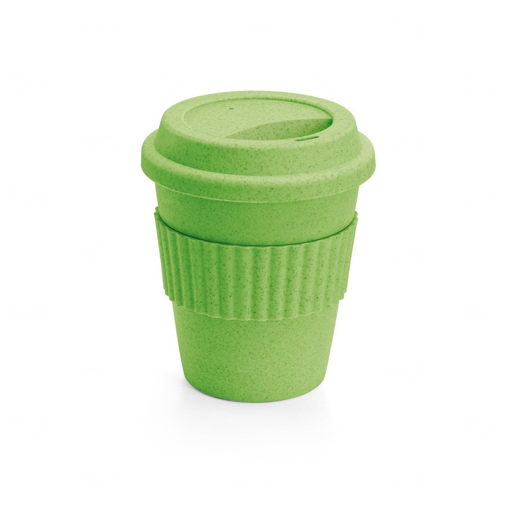 Copo de Fibra de Bambu 380ml Colorido Personalizado Verde