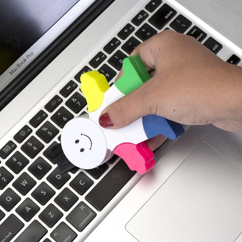 Marca Texto Boneco com Limpador de Tela e Teclas - Personalizado 