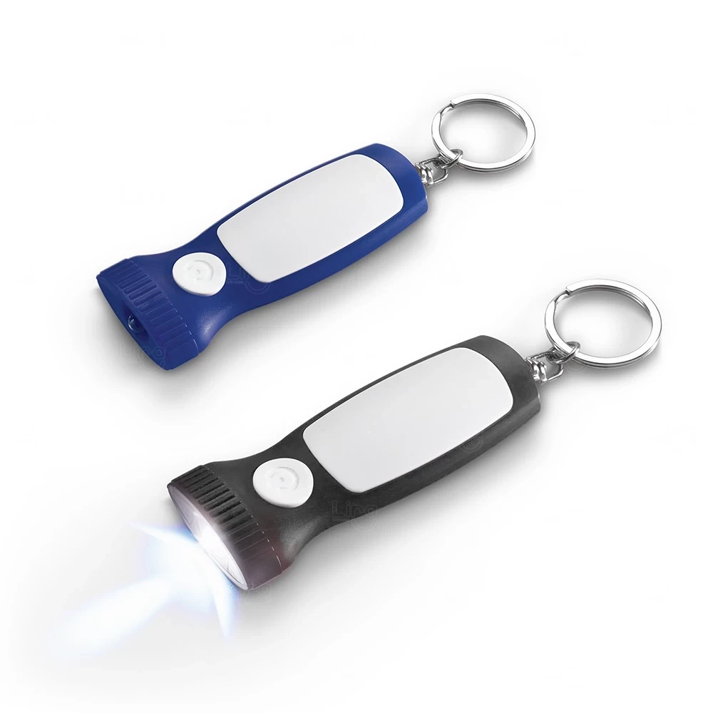 Chaveiro Plástico com Lanterna LED Personalizado 