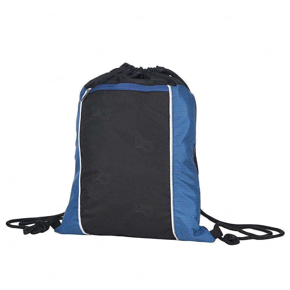 Sacochila Impermeável com Bolso Personalizada - 42,7 x 33 cm 