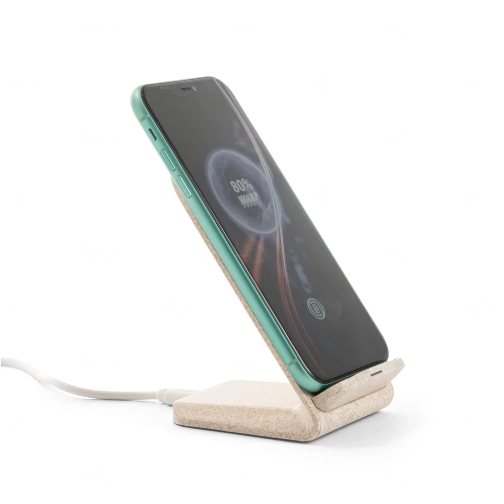 Suporte de Celular Ecológico com Carregador Sem Fio Personalizado 