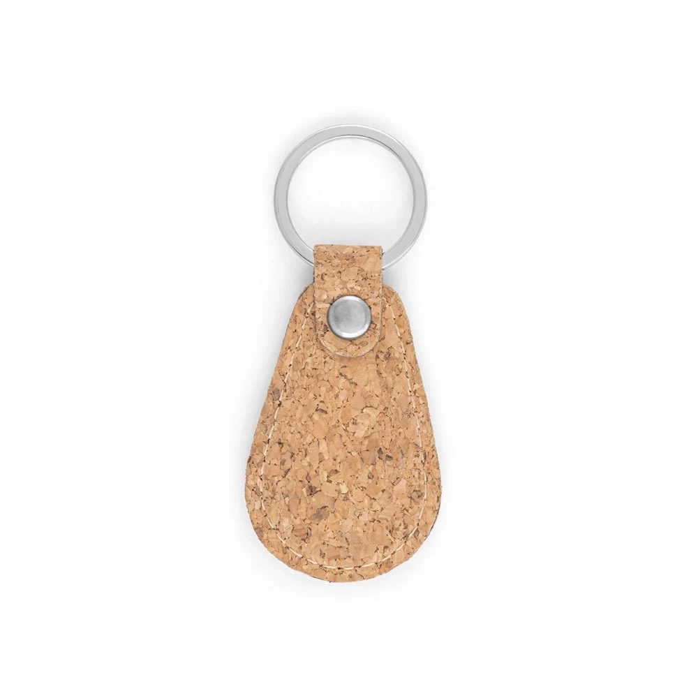 Chaveiro em Cortiça Personalizado Natural
