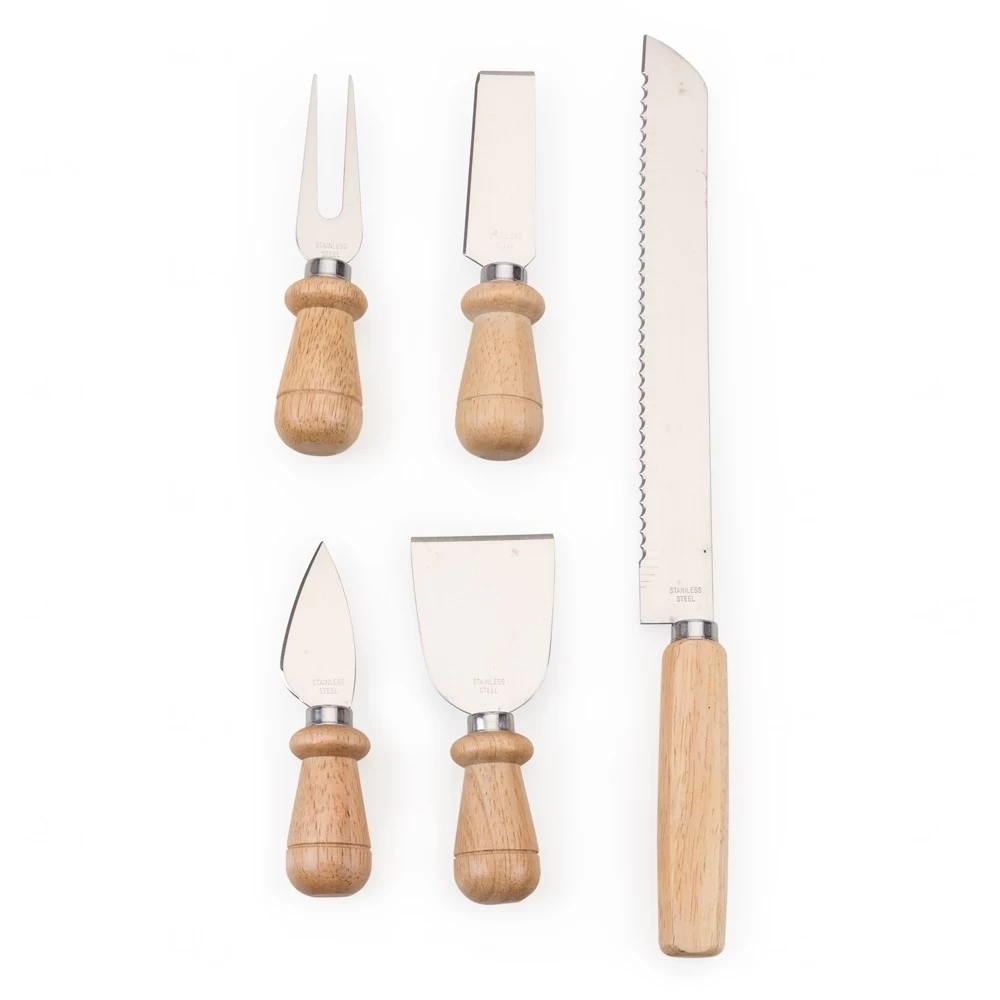 Kit Queijo 5 Peças com Estojo Personalizado 