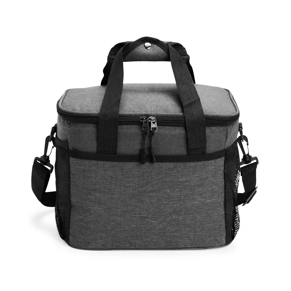 Bolsa Térmica 11L em Nylon Personalizada Cinza