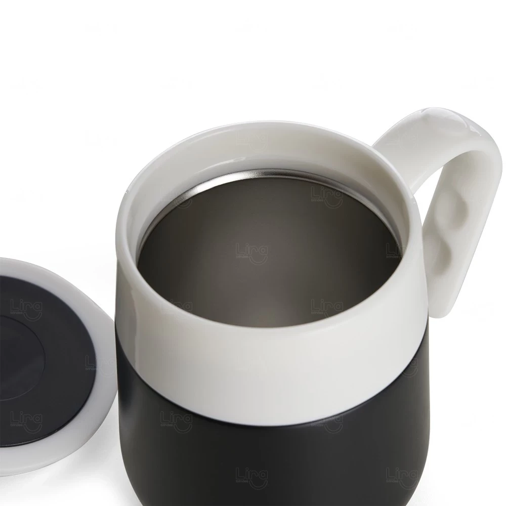 Caneca Térmica 500ml com Termômetro LED Personalizada 