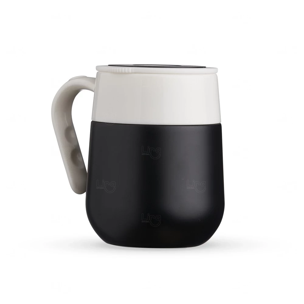 Caneca Térmica 500ml com Termômetro LED Personalizada 