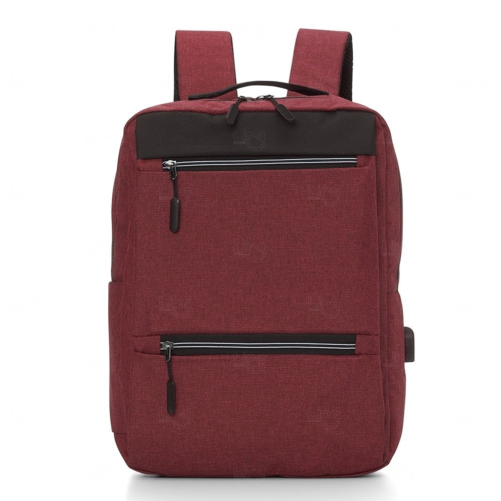 Mochila de Nylon 21L Personalizada Vermelho