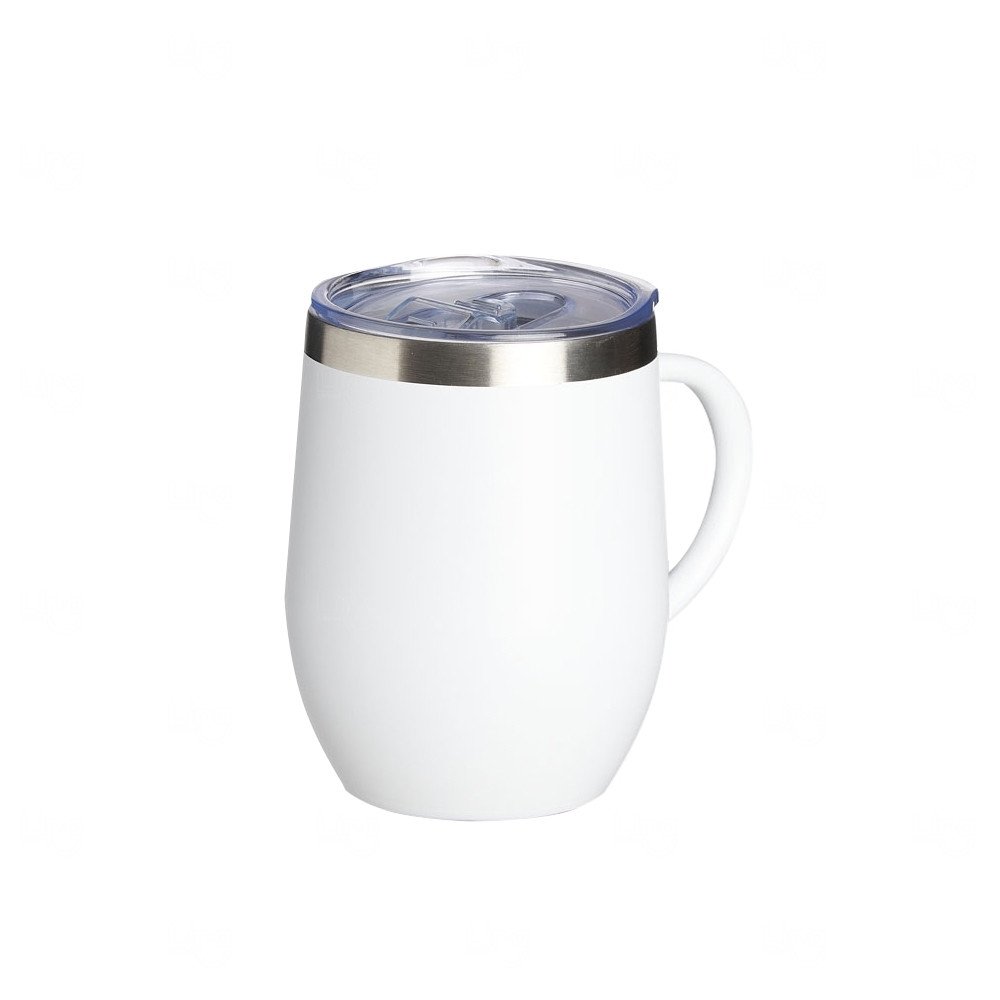 Caneca Cuia Térmica Inox 350ml Personalizada Branco