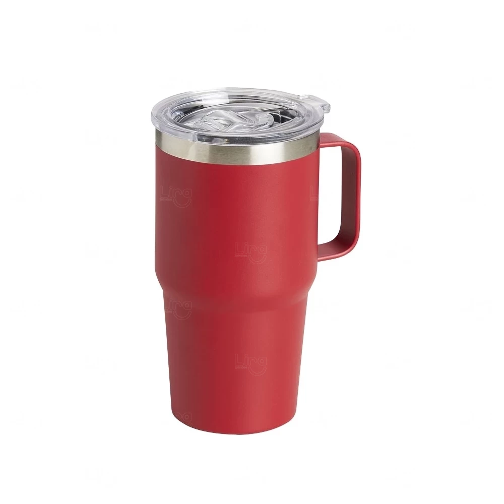 Caneca Térmica 700ml Personalizada Vermelho