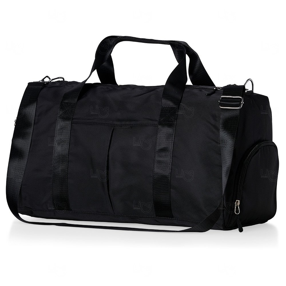 Bolsa Esportiva 35L Feminina Personalizada Preto e Preto