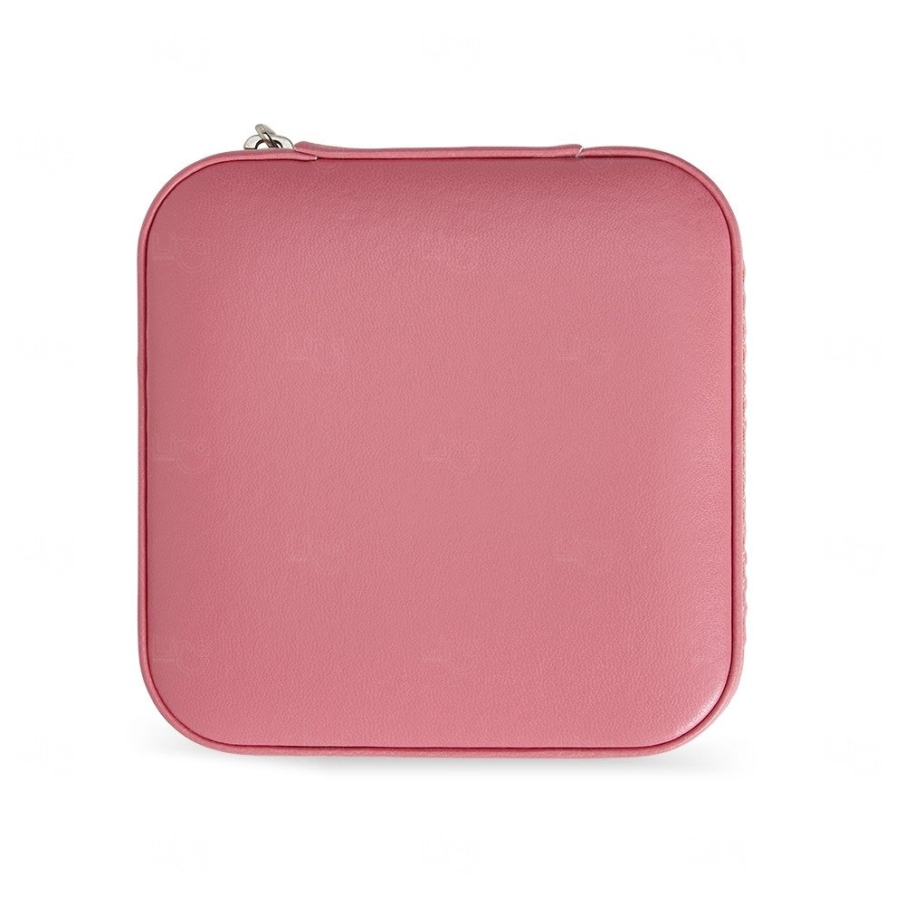 Porta-Joias em Couro Sintético Personalizado - 5x10x10cm 