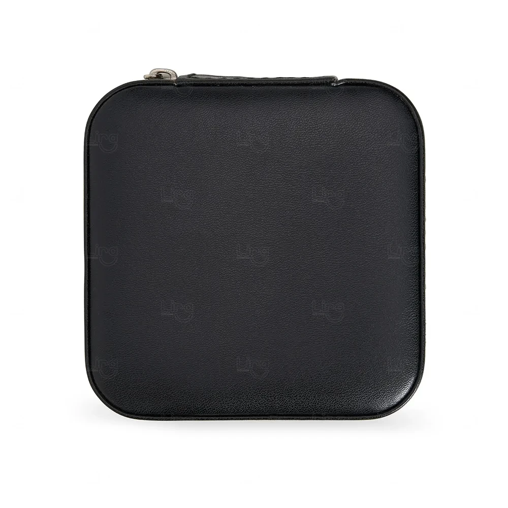 Porta-Joias em Couro Sintético Personalizado - 5x10x10cm 