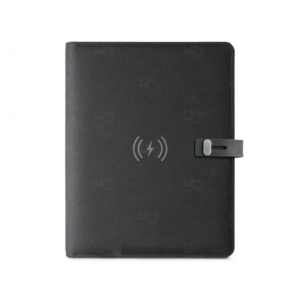 Pasta A5 com Carregador Wireless Personalizada 