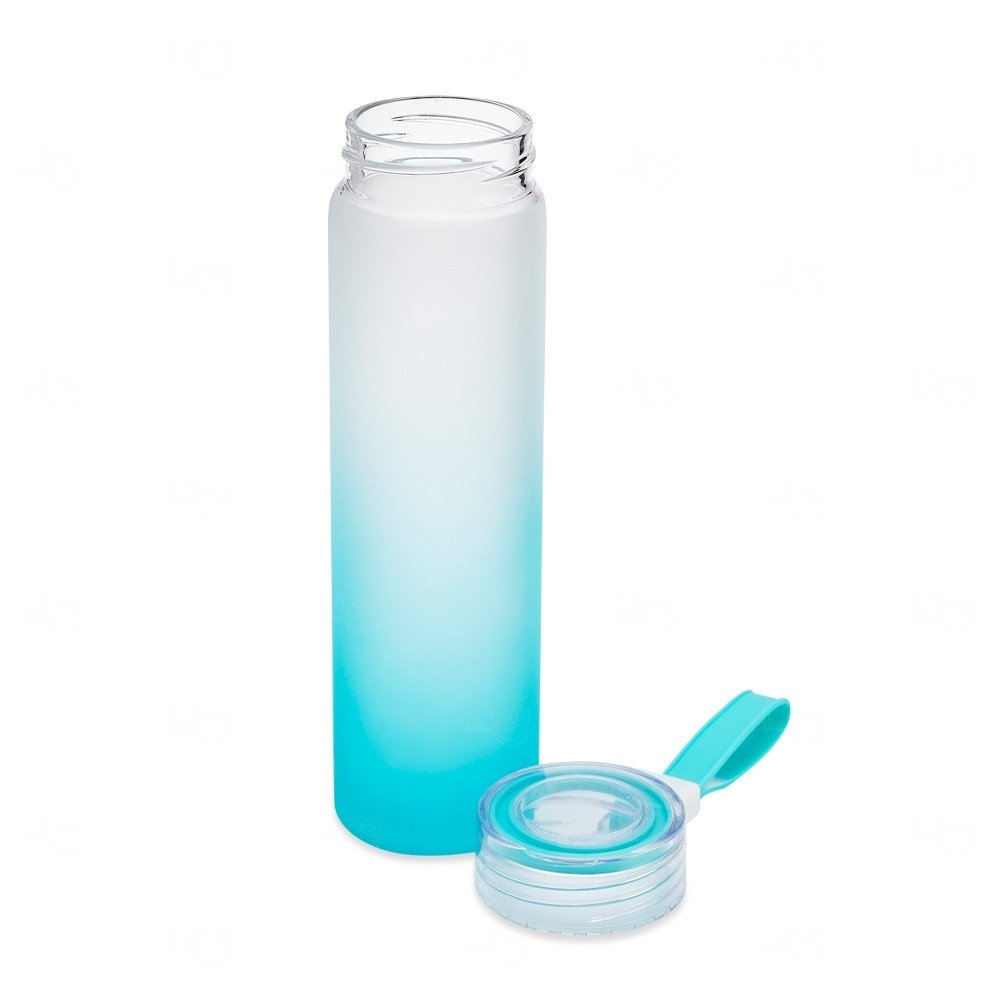 Garrafa de Vidro Jateada Personalizada - 450ml 