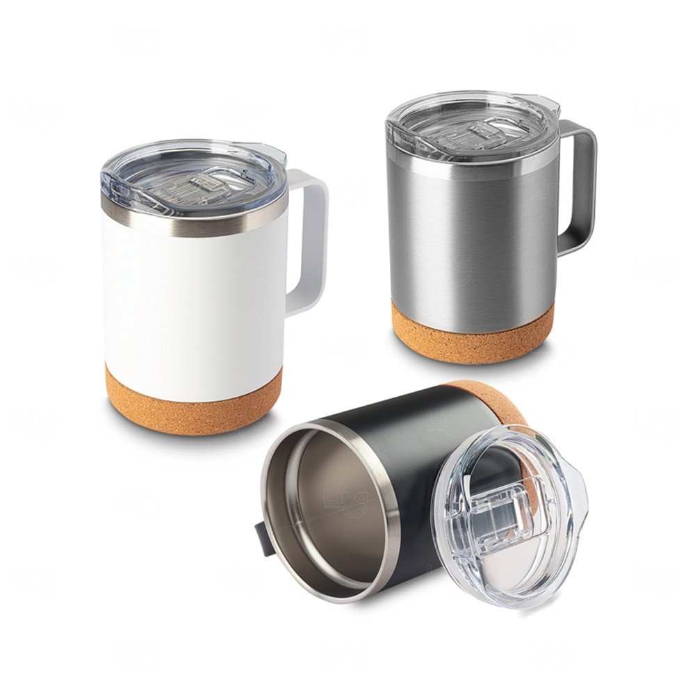 Caneca Térmica Inox Parede Dupla 350ml Personalizada 